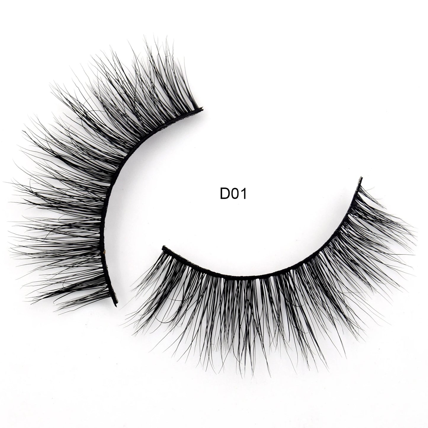 Visofree Mink Eyelashes 3D Mink Lashes Thick Crisscross Winged Eyelashes Cruelty Free Mink 1 Pair/box False Lashes D22