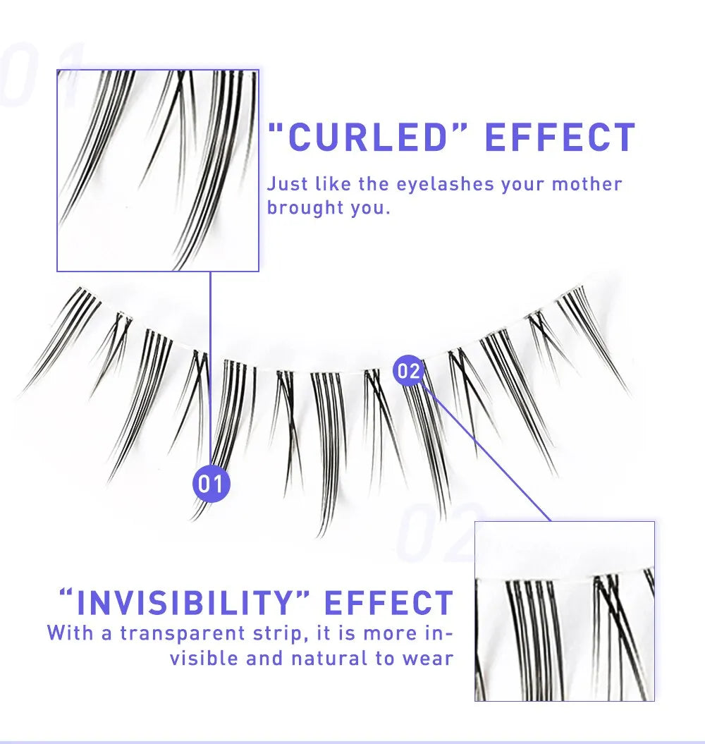 3D Lashes Premade Fan A/M Shape Spikes Cluster Eyelash Mix Extension Individual Makeup Super Natural Wispy DIY Premade Peduncle