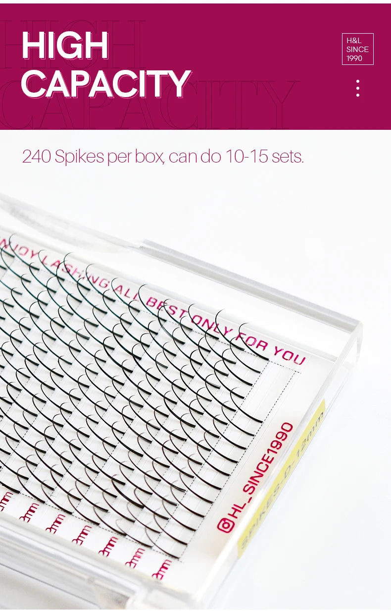 Wispy Fairy Eyelashes Individual Cluster Spikes Lash Wispy Premade Russian Matte Promade Wispy Spikes False Eyelash Extensiones