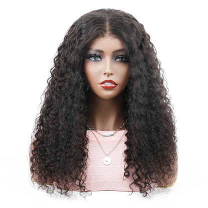 Wear And Go Glueless Wigs Water Wave HD Lace Closure Wigs Human Hair 180% Density Lace Frontal Pre-Cut Preplucked Hairline