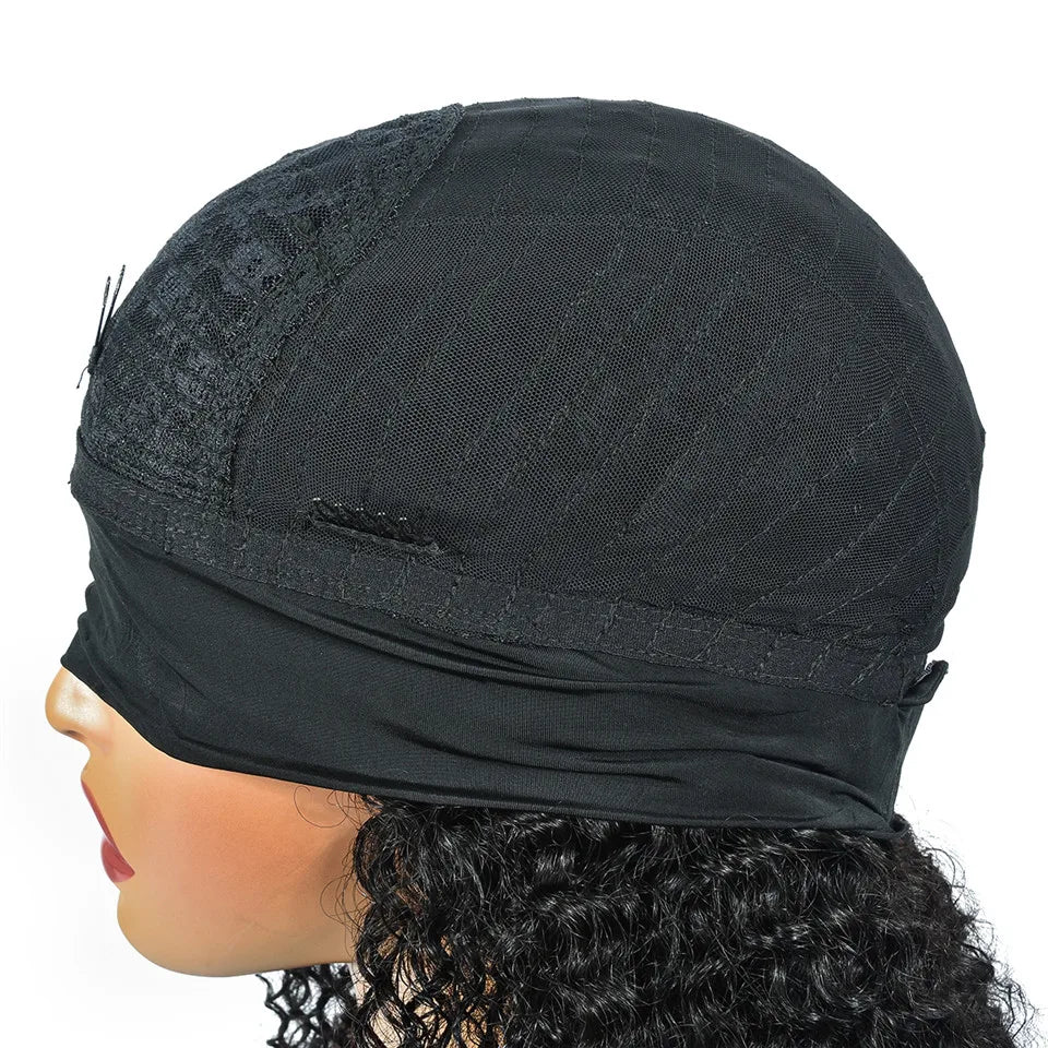 180% Kinky Curly Headband Wigs Glueless Curly Human Hair Wigs Kinky Curly Human Hair Wigs For Woman HairUGo