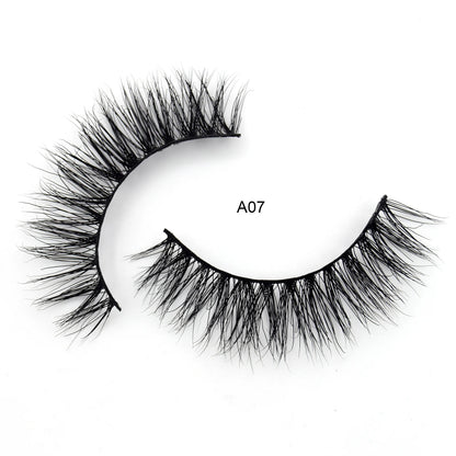 Visofree Mink Eyelashes 3D Mink Lashes Thick Crisscross Winged Eyelashes Cruelty Free Mink 1 Pair/box False Lashes D22