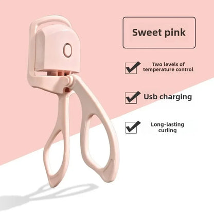 Lasting Lash Curler Tool Naturally Curled Electric Eyelash Curler Intelligent Temperature Control Styling Make Up Eyelashes Curl