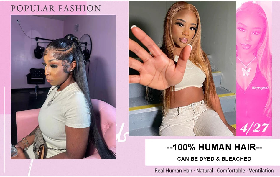 13x6 HD Lace Frontal Wig Straight Glueless Human Hair Wigs 13x4 Lace Front Wig Human Hair for Black Women 5x5 Lace Closure Wig