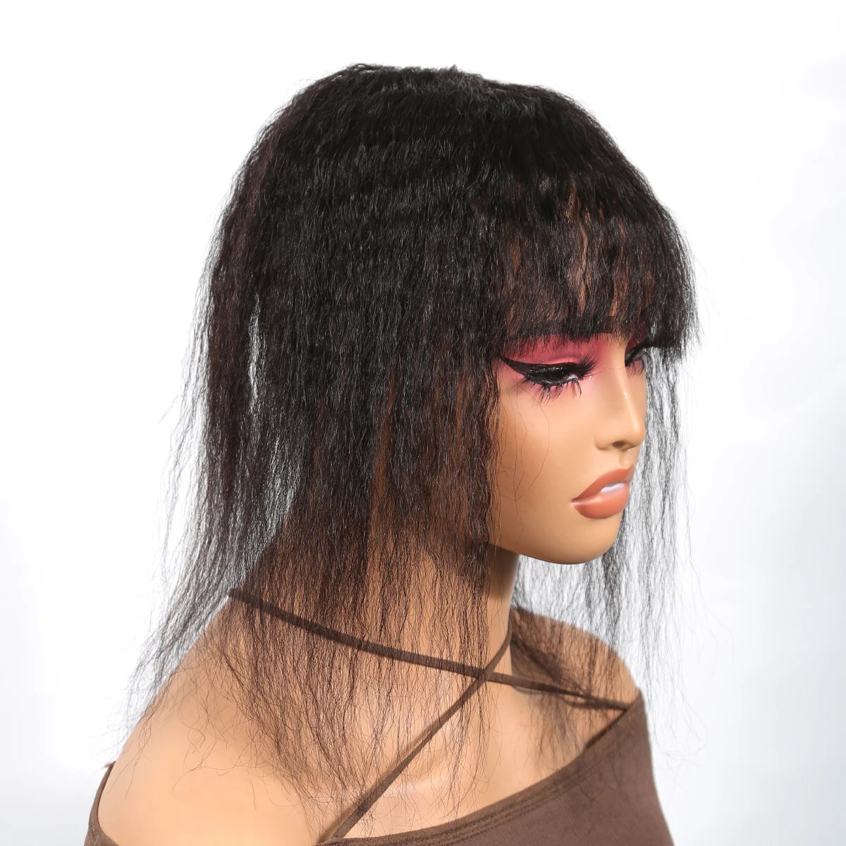 Yaki Straight Human Hair Topper Hair Piece for Thinning Hair or Covering White Hair&Increase Hair Volume,kinky straight hair