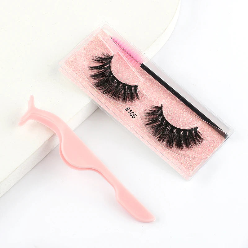 3D Mink Lashes Wholesale Natural Wispy False Eyelashes Makeup Beauty Soft Lashes in Bulk Long Lasting Volume Cilia Mink Eyelash