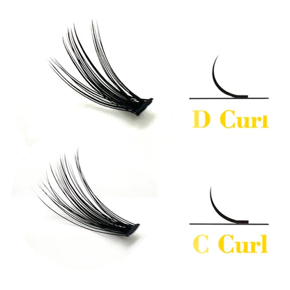 20D/30D Mink Eyelashes 1 Box/60 Bundles Natural Eyelash extension 3D Russia Individual Eyelash Cluster Makeup Tools Lashes Cilia