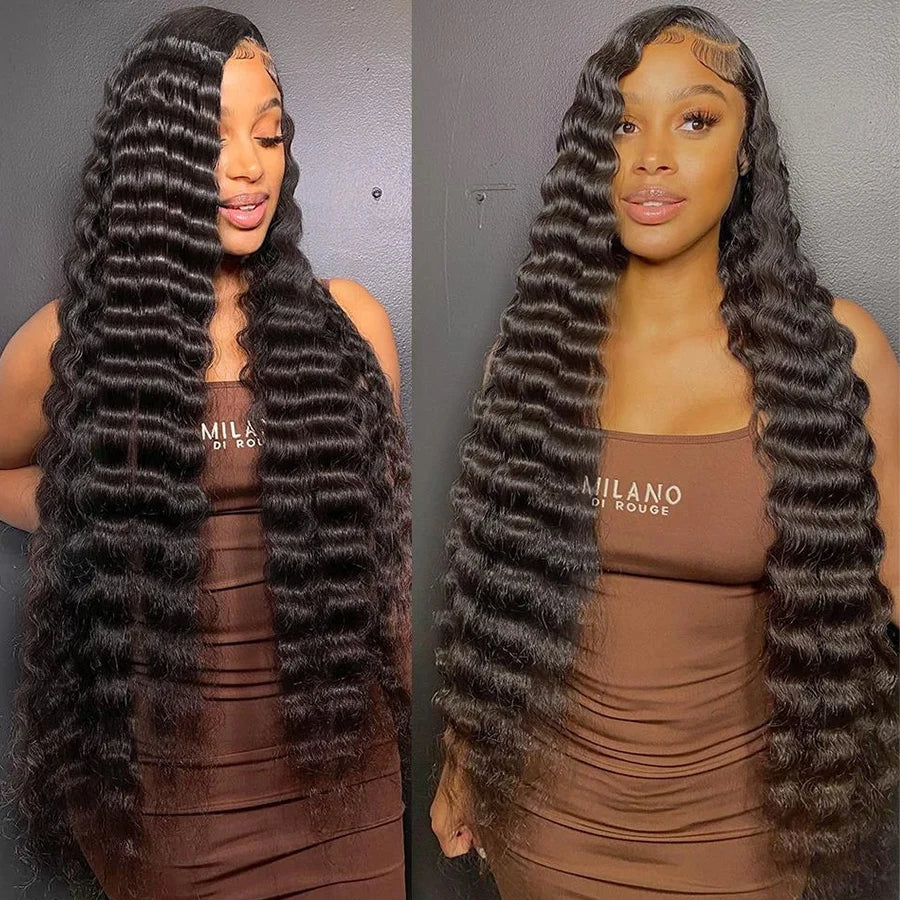1/3/4 Pcs Loose Deep Wave Bundles Human Hair Brazilian Human Hair Extensions For Women Raw Hair Bundles Deal Lemoda Hair Weaving