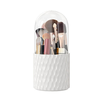Rotary lid makeup brush storage barrel lipstick cosmetics dustproof storage barrel dormitory desktop simple pencil case
