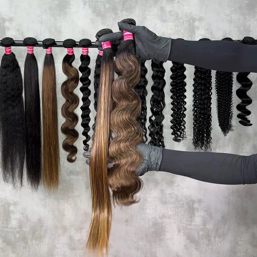 UNICE Hair Balayage Body Wave Human Hair Bundles 3PCS With 4x4 Lace Closure Highlight Bundles With Closure Make 250% Density Wig