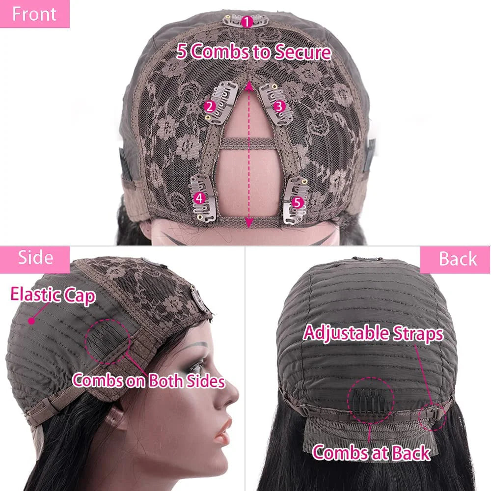 V Part Body Wave Wigs Human Hair Wigs For Women Human Hair Glueless V Shape Wigs No Leave Out V Part Body Wave Human Hair Wig