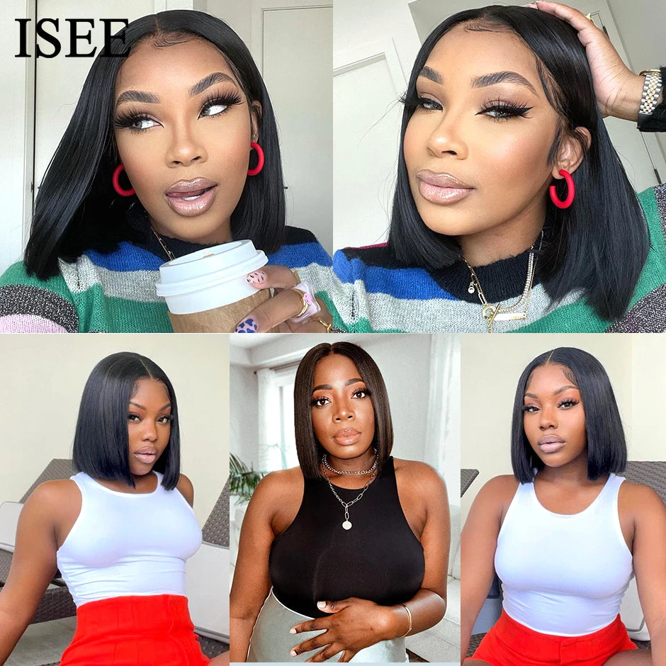 V Part Wig Human Hair No Leave Out Brazilian Straight Human Hair Wigs for Women Wigs Glueless Virgin 180%% Density