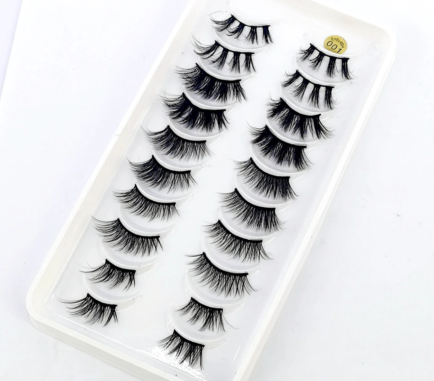 New 10 Pairs Crisscross Half Eye Lashes Natural False eyelashes Handmade 3D Mink Lashes Makeup Tools Reusable Eyelash Extension