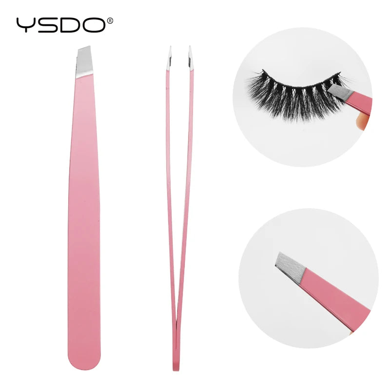 1 Pcs eyelashes tweezers eyelash extension tweezers makeup tools for individual lashes stainless steel tweezers