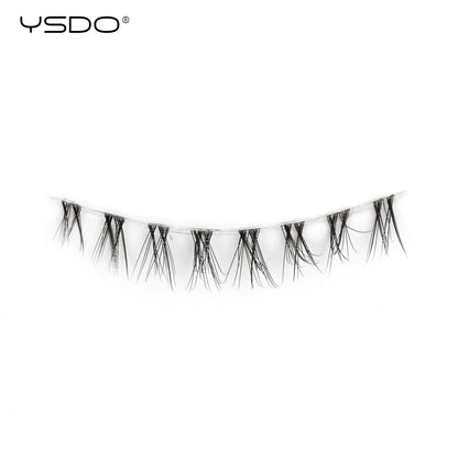 YSDO Natural Long Eyelashes 10 Pairs Wispy Soft 3D Mink Lashes Reusable Cat Eye Lashes Makeup Eyelash Extension Faux Cils