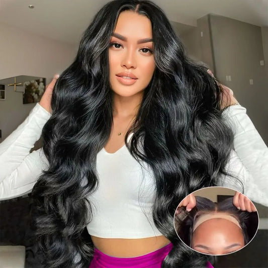 HD Transparent 13x4 13x6 Body Wave Lace Front Wig Pre Plucked 360 Lace Frontal Wig Human Hair Wigs Women Brazilian Wig 200 Densi