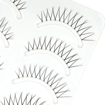 Natural Long Eye Makeup 5Pairs Set Cos False Eyelashes Lash Extension 3D Bunch Japanese Fairy Cosplay 5 Pairs