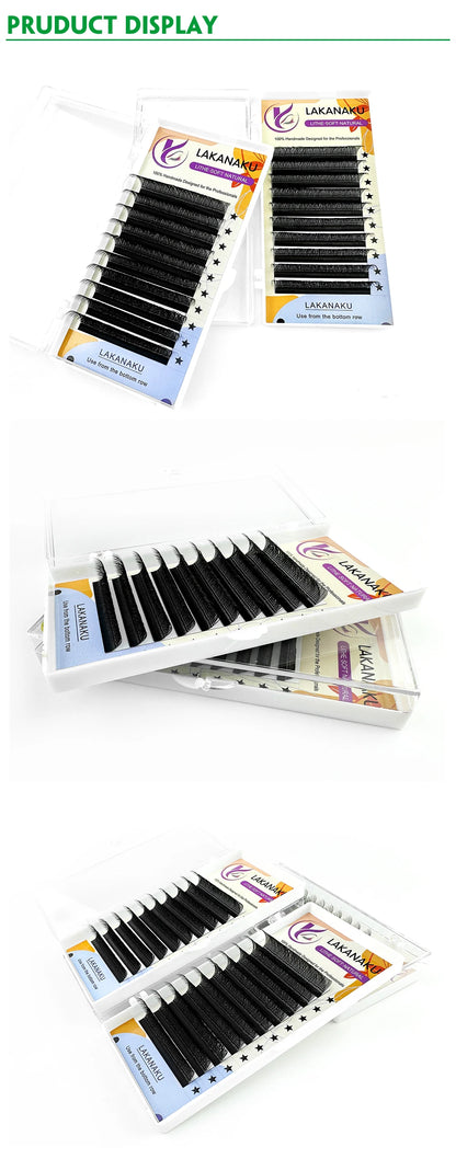 LAKANAKU YY Shape Volume Lashes Y Eyelash Extensions Cilia and Brazilian Volume Cashmere Mink Eyelash Extensions Cilios YY
