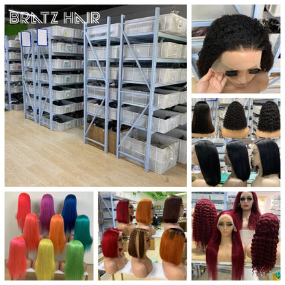 Afro Kinky Curly Bob Wigs 13x6 13x4 HD Lace Front Wigs Human Hair Glueless Wig Pre Plucked for Women Natural Black Color Bob Wig