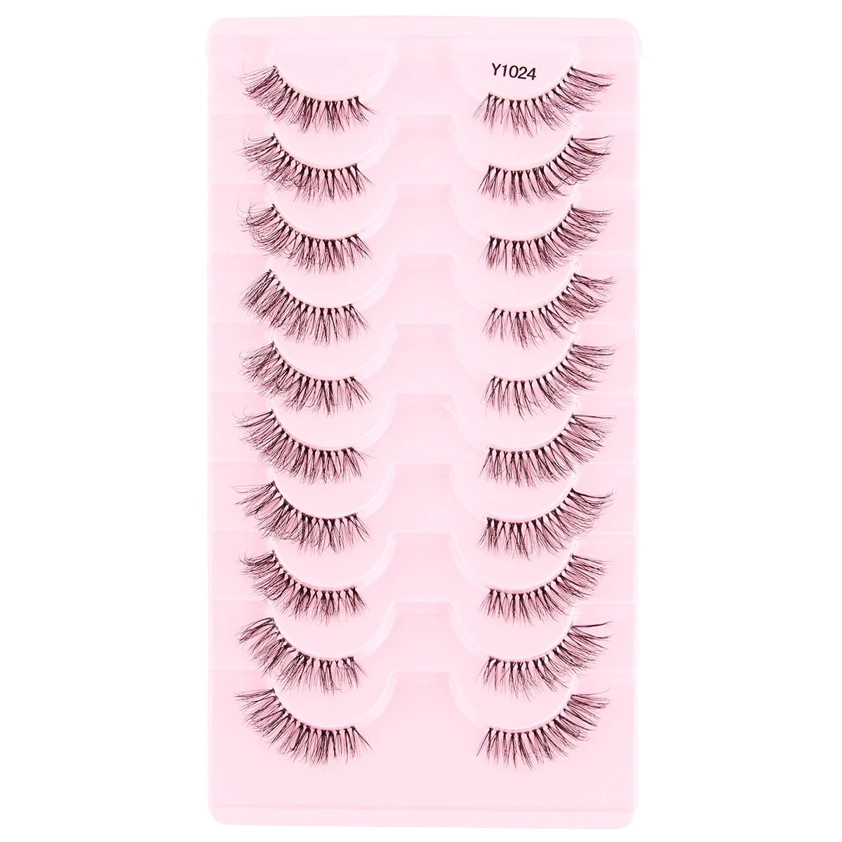 Cat Eye Lash 3/5/10 Pairs Half Lashes Natural Long False Eyelashes Wispy 3D Mink Lashes Volume Faux Cilios Extension Makeup Tool