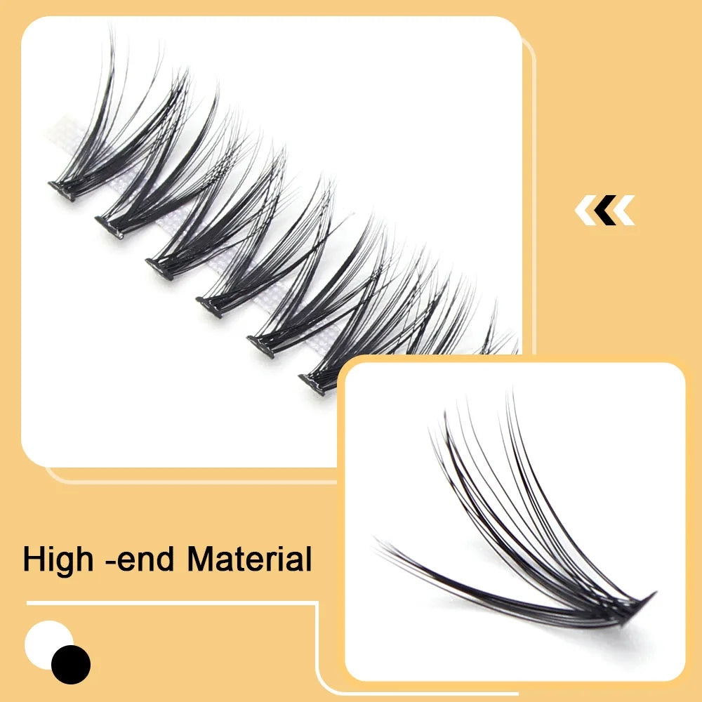 Moonlily Soft Mink Silk 20D/30D/40D Lashes Cluster Eyelash Extension Natural Long 3D Volume Effect Faux Bunche Individual Makeup