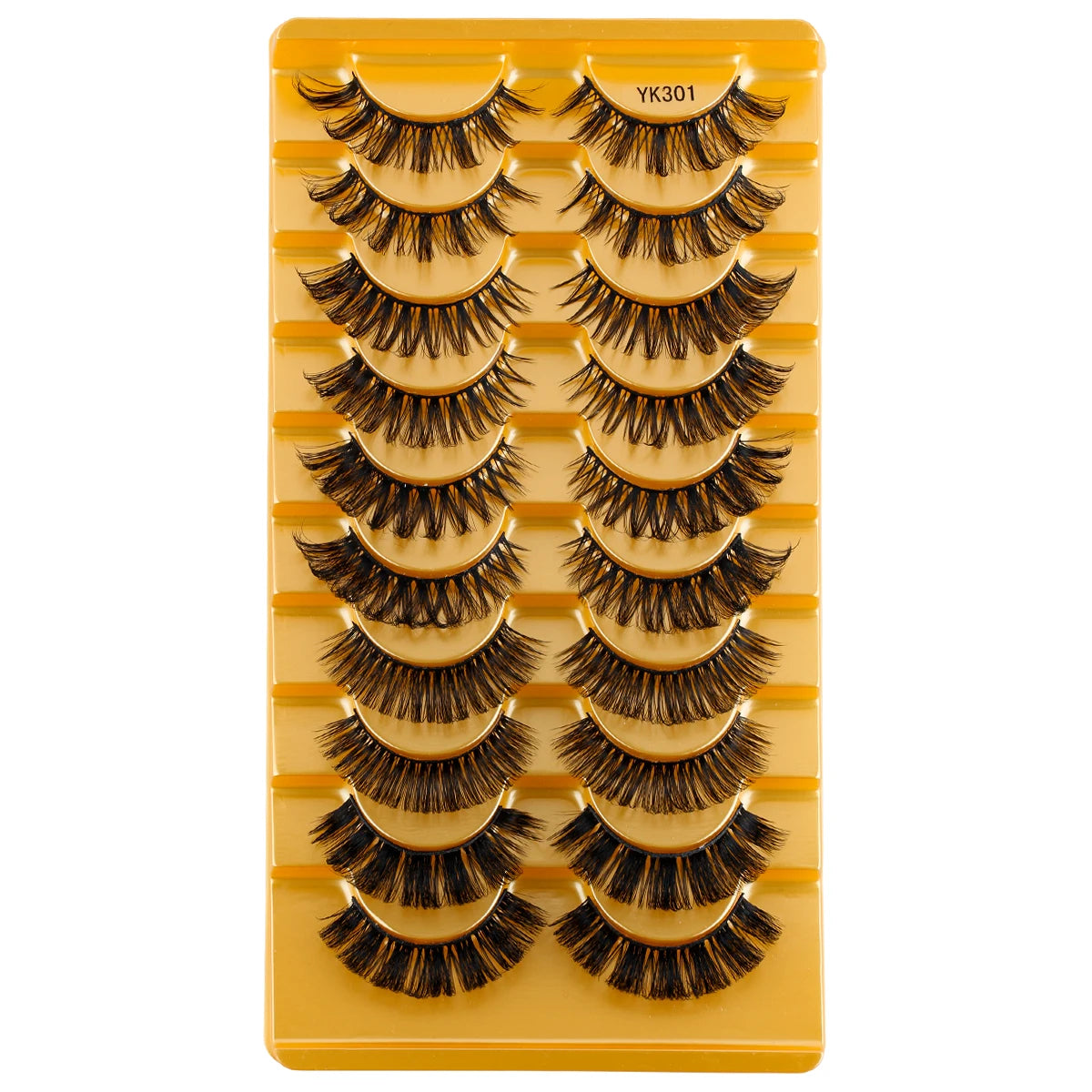 3D Mink Lashes 3/10 Pairs Cat Eye Half Lashes Natural Long False Eyelashes Strip Makeup Soft Fake Eyelash Extension Make Up Tool