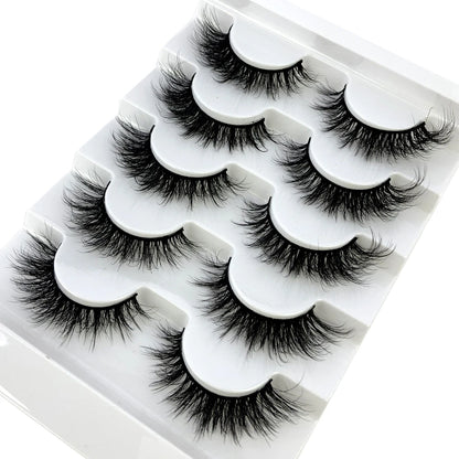 Faux Mink Eyelashes Natural 3D Mink Lashes Volume False Eyelashes Dramatic Thick Fake Eyelash Extension Makeup Tool Maquiagem