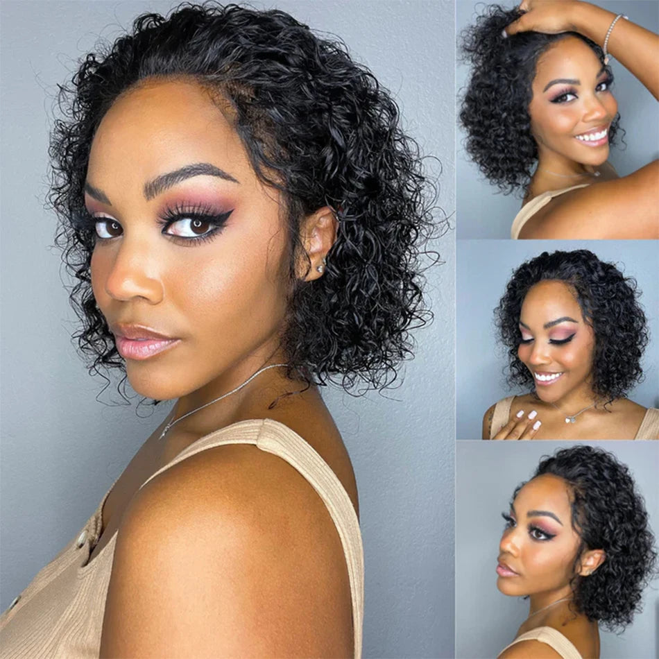 12A Mongolian Afro Kinky Curly Human Hair Bundles Deal Natural Humain Hair Deep Wave Curly Hair Weave Extensions Remy Human Hair