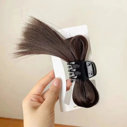 Elegant Feather Shaped Wig Hair Clip for Woemn Sweet Y2k Ponytail Clip Fashion Girl Wig Hair Clip