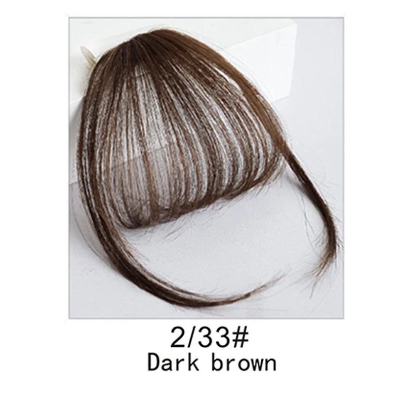 Synthetic  French Style Air Bangs Wig Clip Hairstyle Tool Hair Clip Extension  Hair False Tassel Wig Women's Hair Clip Bangs