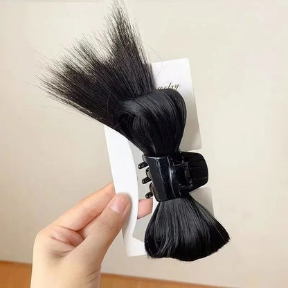 Elegant Feather Shaped Wig Hair Clip for Woemn Sweet Y2k Ponytail Clip Fashion Girl Wig Hair Clip