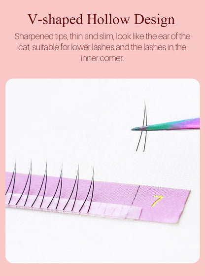 Song Lashes A Shape Wispy Fairy+V-shaped Lower Eyelashes+Wispy Spikes High Quality Eyelash Extension Group Makeup Supplies