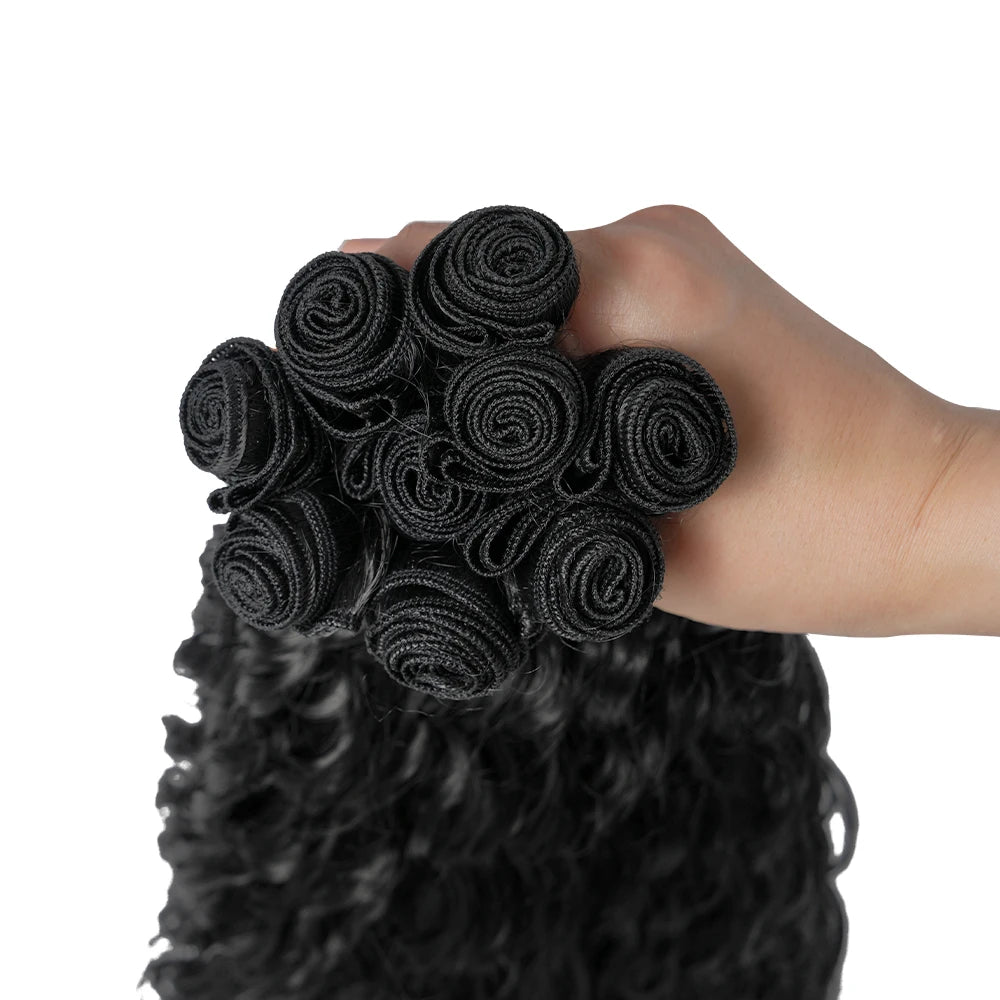 Long Synthetic Hair Bundles 18 20 22inch Loose Curly Hair Exetension Curly Hair Bundles 9PCS For Women