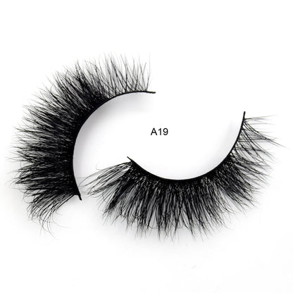 Visofree Mink Eyelashes 3D Mink Lashes Thick Crisscross Winged Eyelashes Cruelty Free Mink 1 Pair/box False Lashes D22