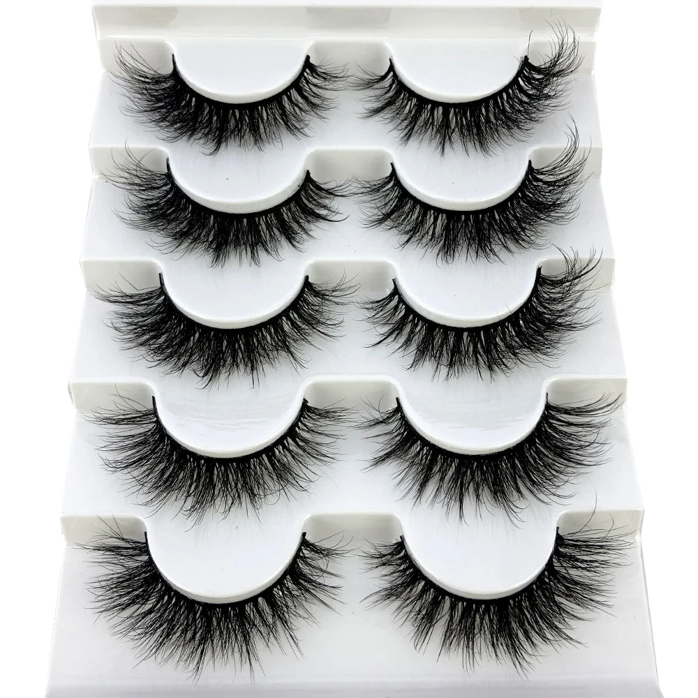 Faux Mink Eyelashes Natural 3D Mink Lashes Volume False Eyelashes Dramatic Thick Fake Eyelash Extension Makeup Tool Maquiagem