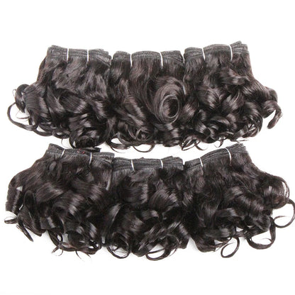 Human Hair Bundles 6 Bundles Ombre Bouncy Curl Bundles For Women Natural Brazilian Hair Weaves 200G For A Full Head Blonde T1B30