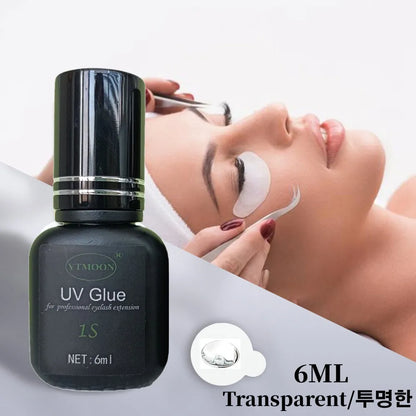 UV Lashes Glue For Eyelashes Extension Adhesive Gel Waterproof Lasting 1S Quick Dry Adhesive No Irritant Korean Makeup Tools