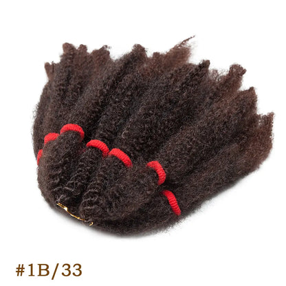Afro Kinky Hair Pre Stretched Afro Kinky Twist Hair Braiding Hair Kinky Twist Crochet Braids Synthetic Hair Extensions For Women