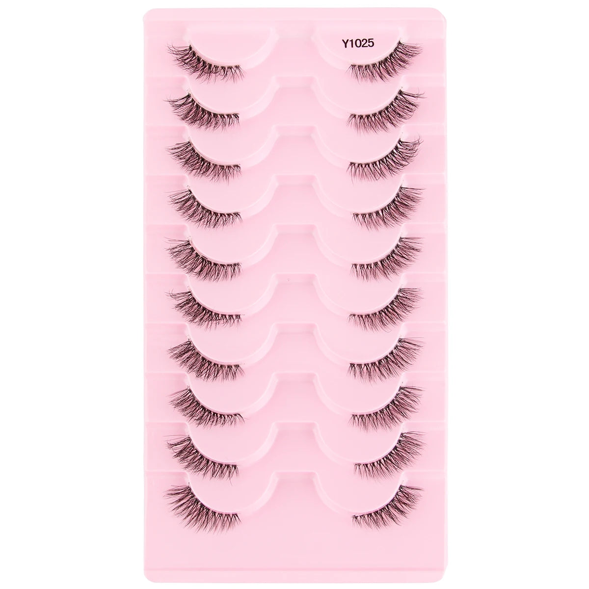 Cat Eye Lash 3/5/10 Pairs Half Lashes Natural Long False Eyelashes Wispy 3D Mink Lashes Volume Faux Cilios Extension Makeup Tool