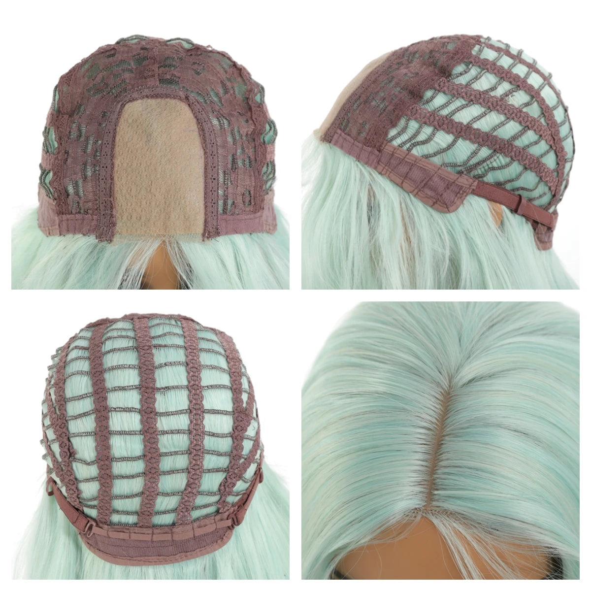 Synthetic wig linen long straight hair with bangs long curly hair ponytail extensions dirty braids Halloween Christmas gifts