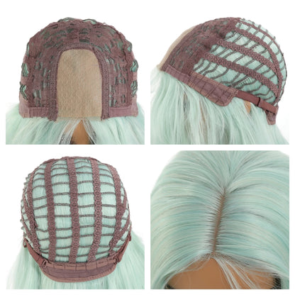 Synthetic wig linen long straight hair with bangs long curly hair ponytail extensions dirty braids Halloween Christmas gifts