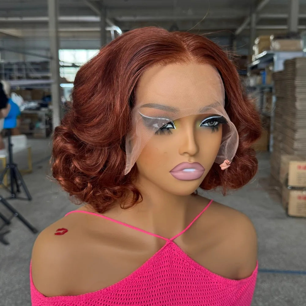 DD Raw Vietnamese Human Hair Wig Full Frontal Lace  Bouncy  100% Natural Look Ultra Soft Full Hand Weaving Brazilian Virgin Remy