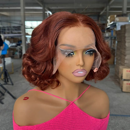 DD Raw Vietnamese Human Hair Wig Full Frontal Lace  Bouncy  100% Natural Look Ultra Soft Full Hand Weaving Brazilian Virgin Remy