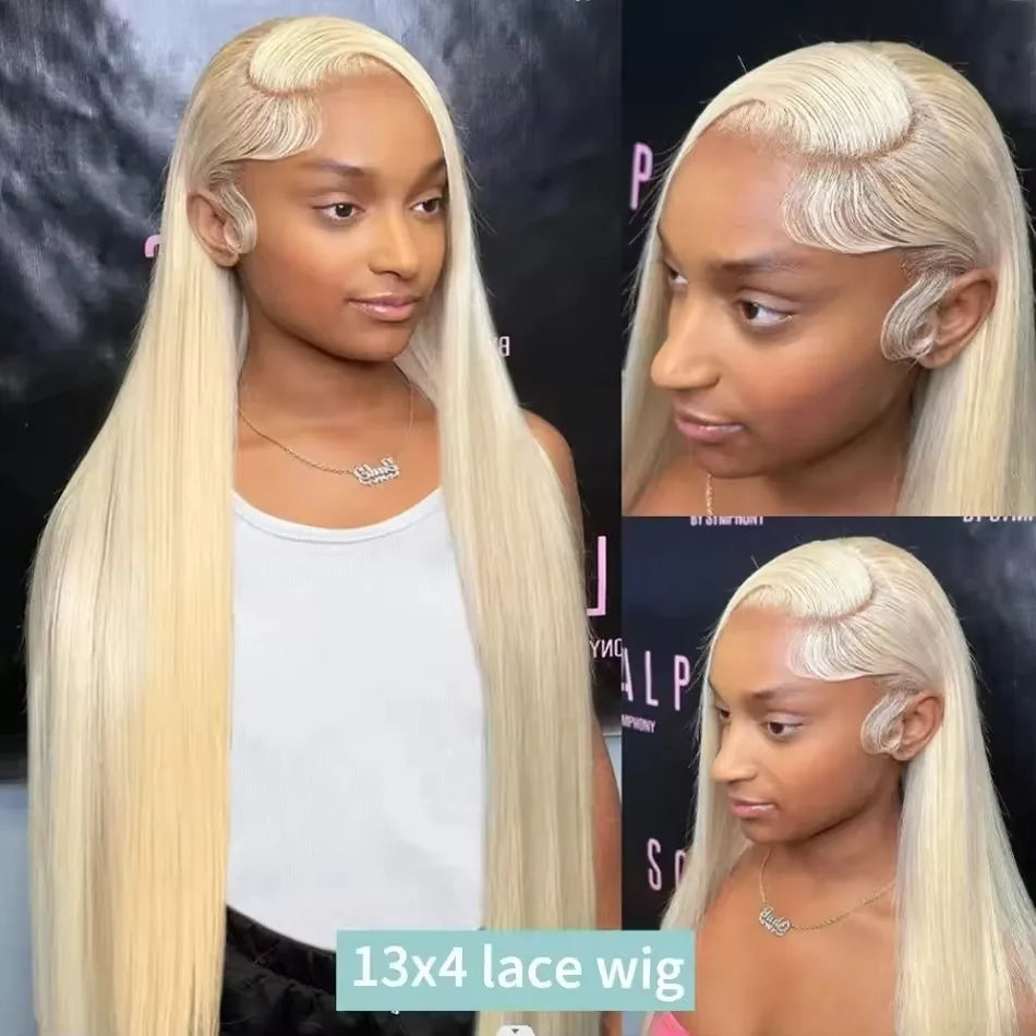 40 Inch 613 Hd Lace Frontal Wig 13x6 13x4 Blonde Straight Lace Front Wigs Human Hair Brazilian Colored Human Hair Wigs For Women