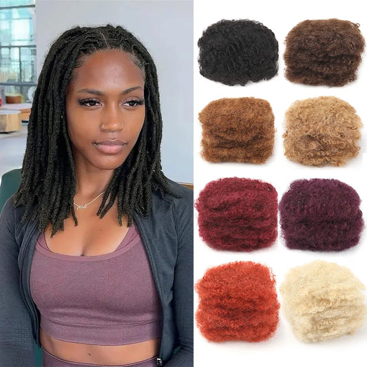 Afro Kinky Bulk Human Hair Reggae Dirty Braids Brazilian Natural Crochet Hair Extension Dreadlocks Wholesale Bulk Items