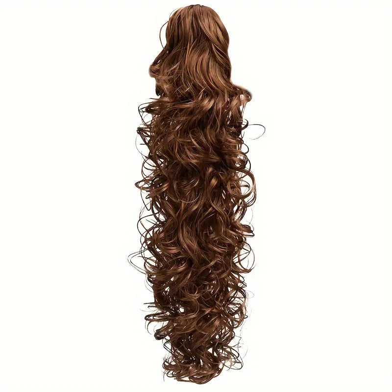 Ponytail Extensions 30'' Claw Clip Ponytail Long Curly Wavy Pony Tails Hair Extensions Synthetic Horse Tail Hairpiece for Women