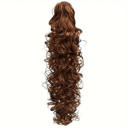 Ponytail Extensions 30'' Claw Clip Ponytail Long Curly Wavy Pony Tails Hair Extensions Synthetic Horse Tail Hairpiece for Women
