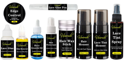 Melting Spray For Lace Wigs Lace Tint Mousse Wig Glue Waterproof Glue Remover Wig Installation Kit Set