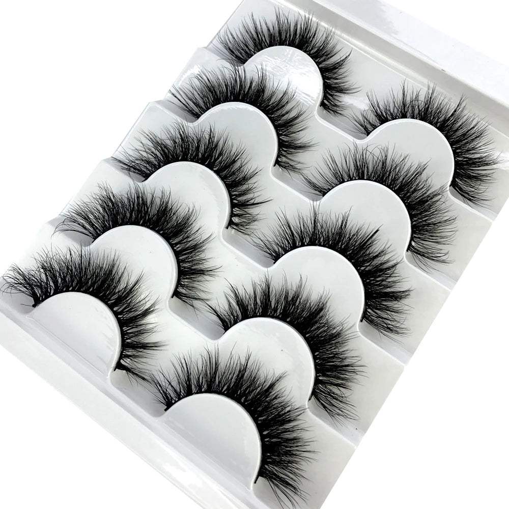 Faux Mink Eyelashes Natural 3D Mink Lashes Volume False Eyelashes Dramatic Thick Fake Eyelash Extension Makeup Tool Maquiagem
