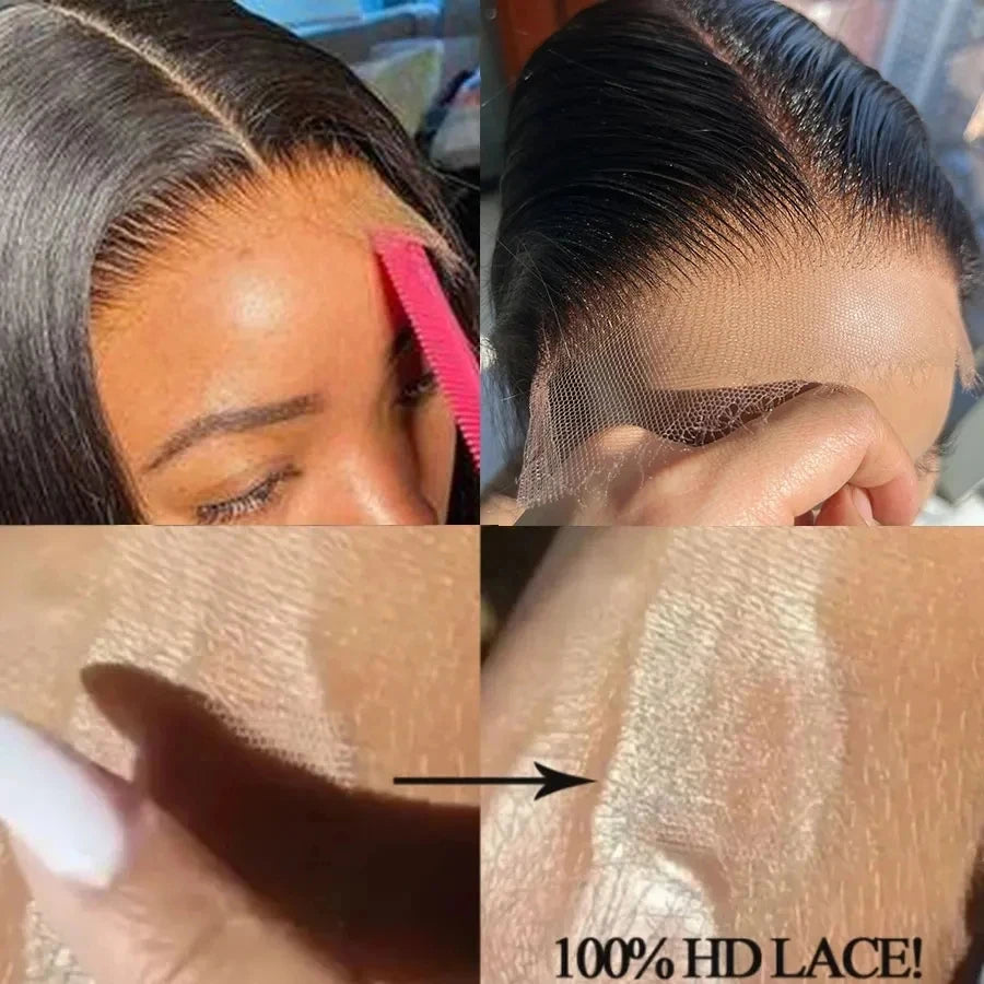 5x5 6x6 7x7 Hd Lace Closure Straight 13x4 13x6 Lace Frontal Closure Hand Tied Human Hair Closures Free Part Hd Lace Closure